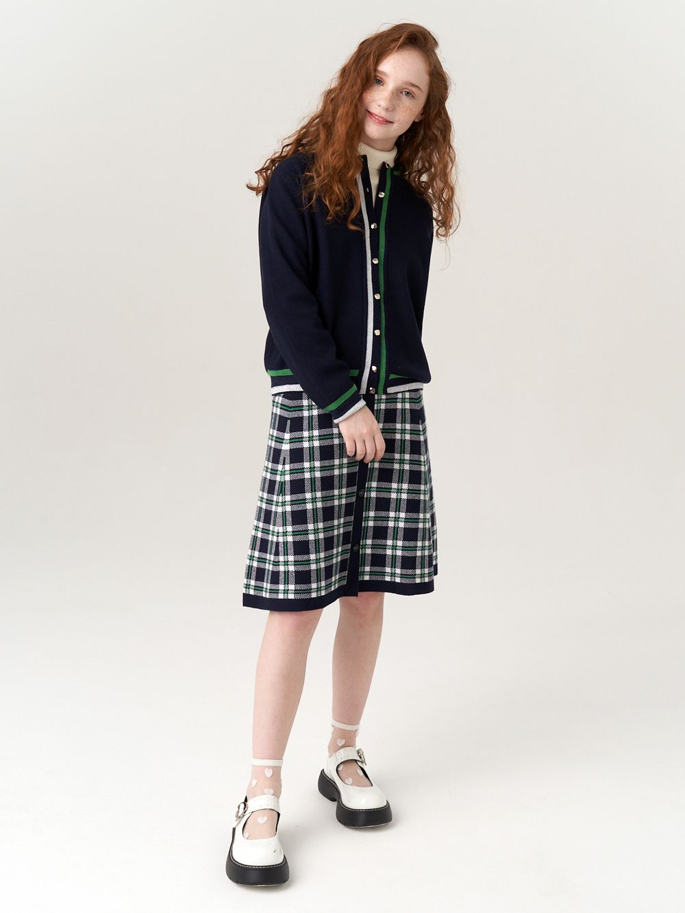 Кардиган бомбер для девочки AT1025 синий