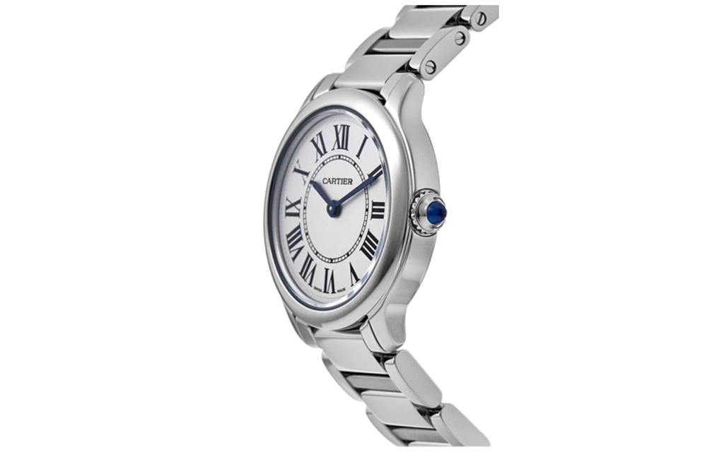 CARTIER RONDE DE Quartz Movement 30m Water Resistance Women"s Watch Watch 29mm Silver Dial Stainless Steel Case