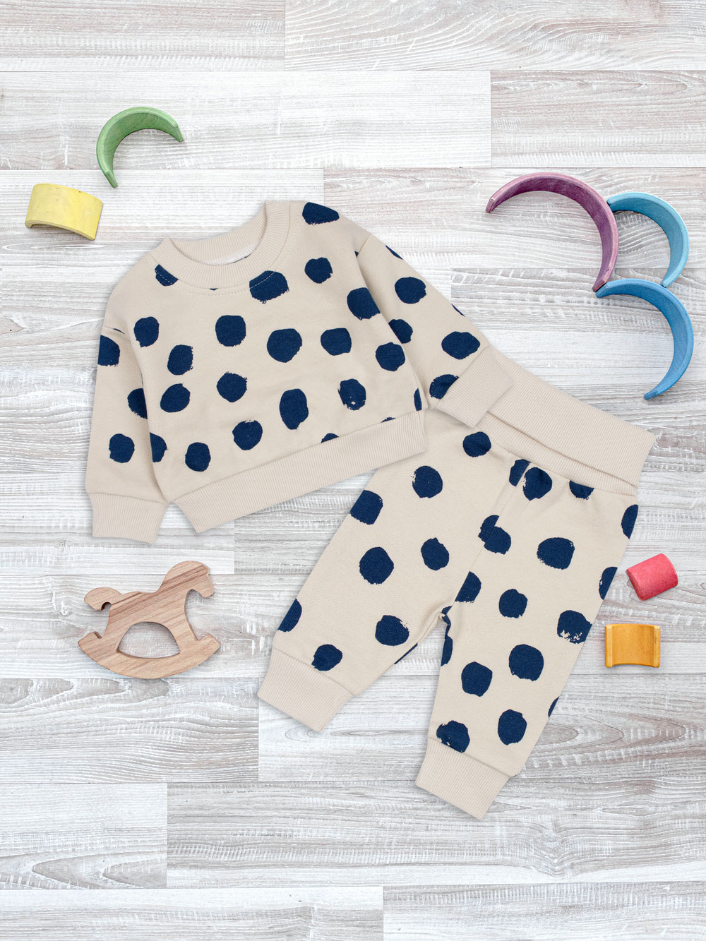 Утеплённый комплект Mjölk Горошки