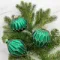 Набор стеклянных украшений Жаклин 80 мм., изумрудный, 9 шт., Christmas DeLuxe (13032)