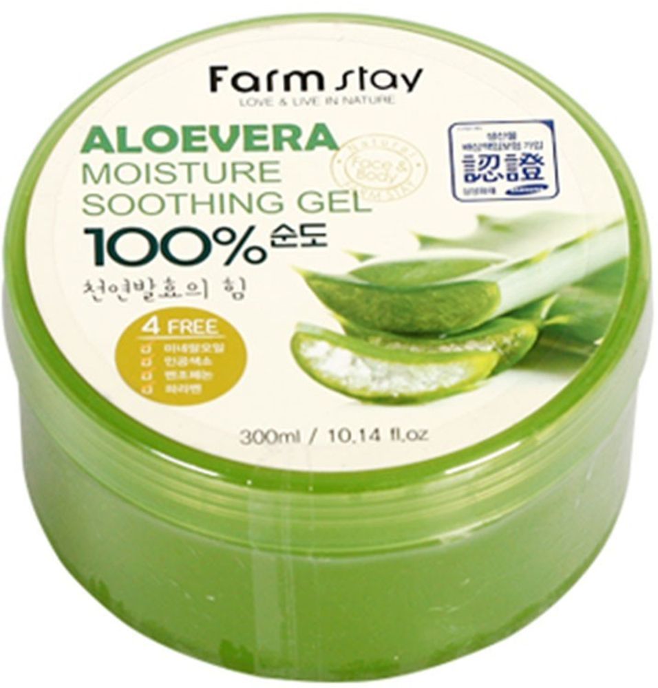 Гель для тела Farmstay универсальный смягчающий с экстрактом алоэ Aloe Vera Moisture Soothing Gel, 300 мл