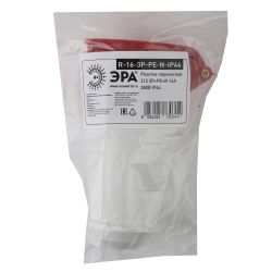 Розетка ЭРА R-16-3P-PE-N-IP44 переносная 215 3Р+РЕ+N 16А 380В IP44 | Силовые разъёмы