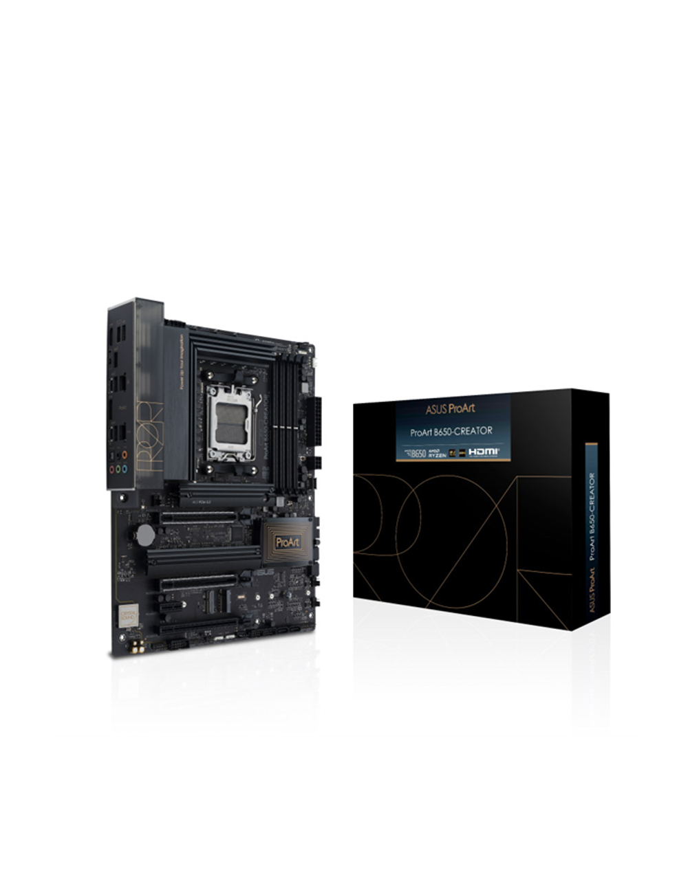 ASUS PROART B650-CREATOR, AM5, B650, 4*DDR5, 4*SATA, 3*M.2, 4*USB 3.2, 2*USB 2.0, Type-C, 3*PCIx16, 1*PCIx1, DP+HDMI, ATX; 90MB1C40-M0EAY0