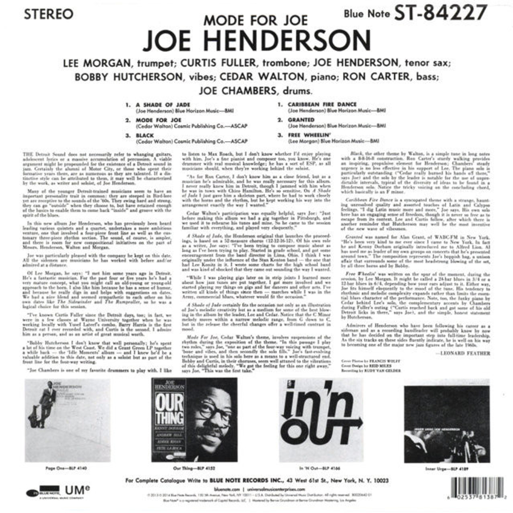 Joe Henderson / Mode For Joe (LP)