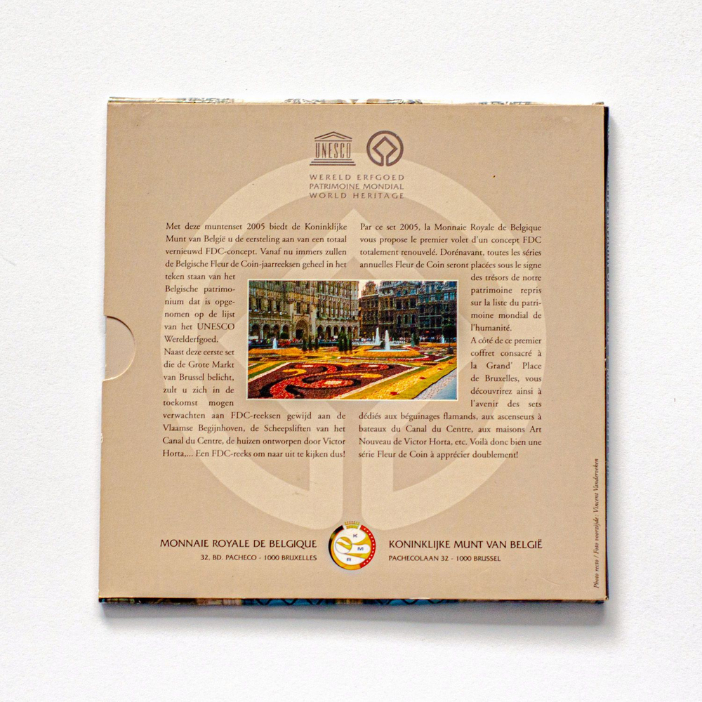 Belgium 2005 Year Set "The Grote Markt in Brussels"