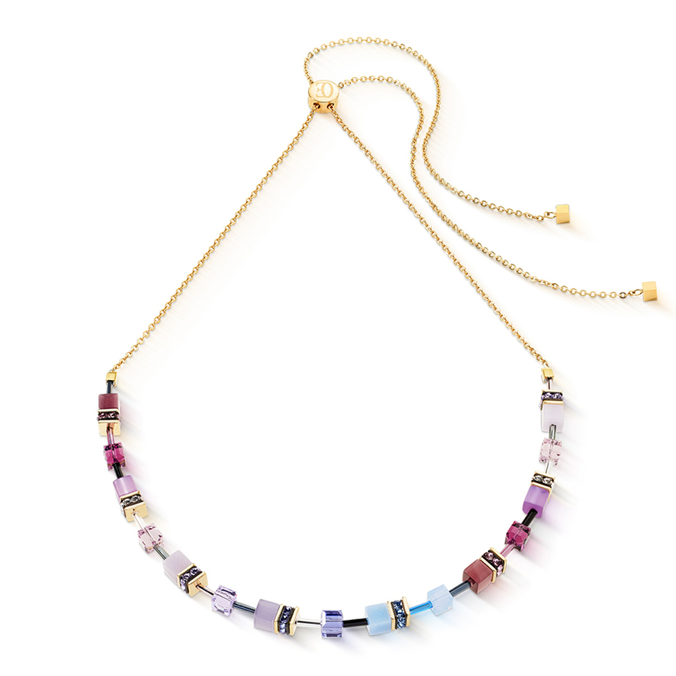 Колье Coeur de Lion Purple-Blue 3030/10-0807