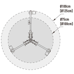 База Kupo 340 Roller Stand Base на колесах