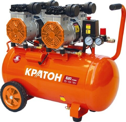 Компрессор поршневой безмасляный КРАТОН AC-520-50-OFHS 3 01 01 059