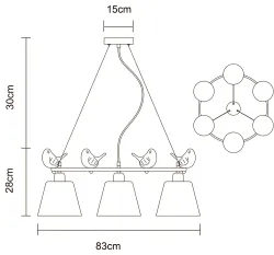 Подвесная люстра Arte Lamp
