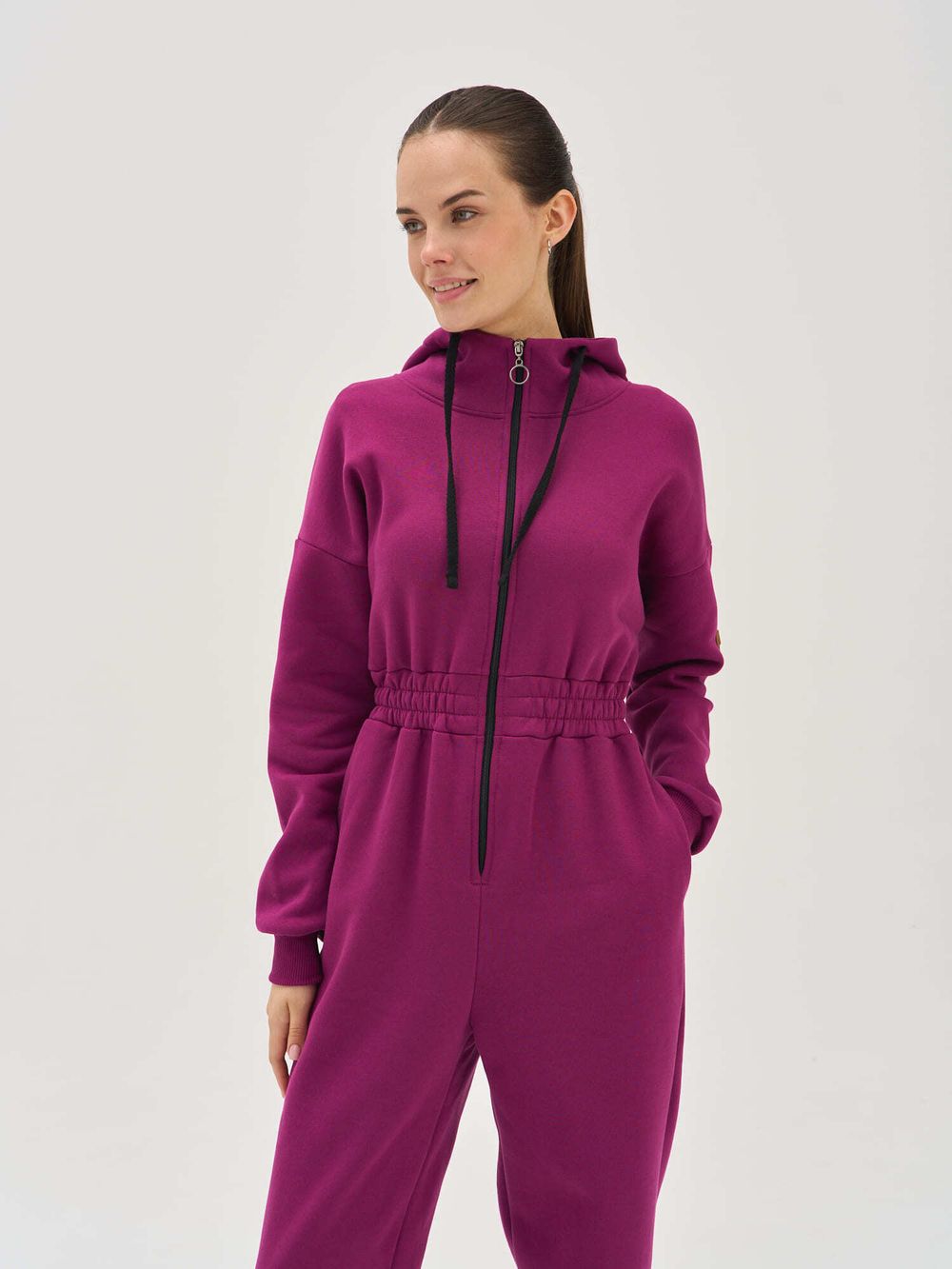 Комбинезон оверсайз "Слива" женский утепленный