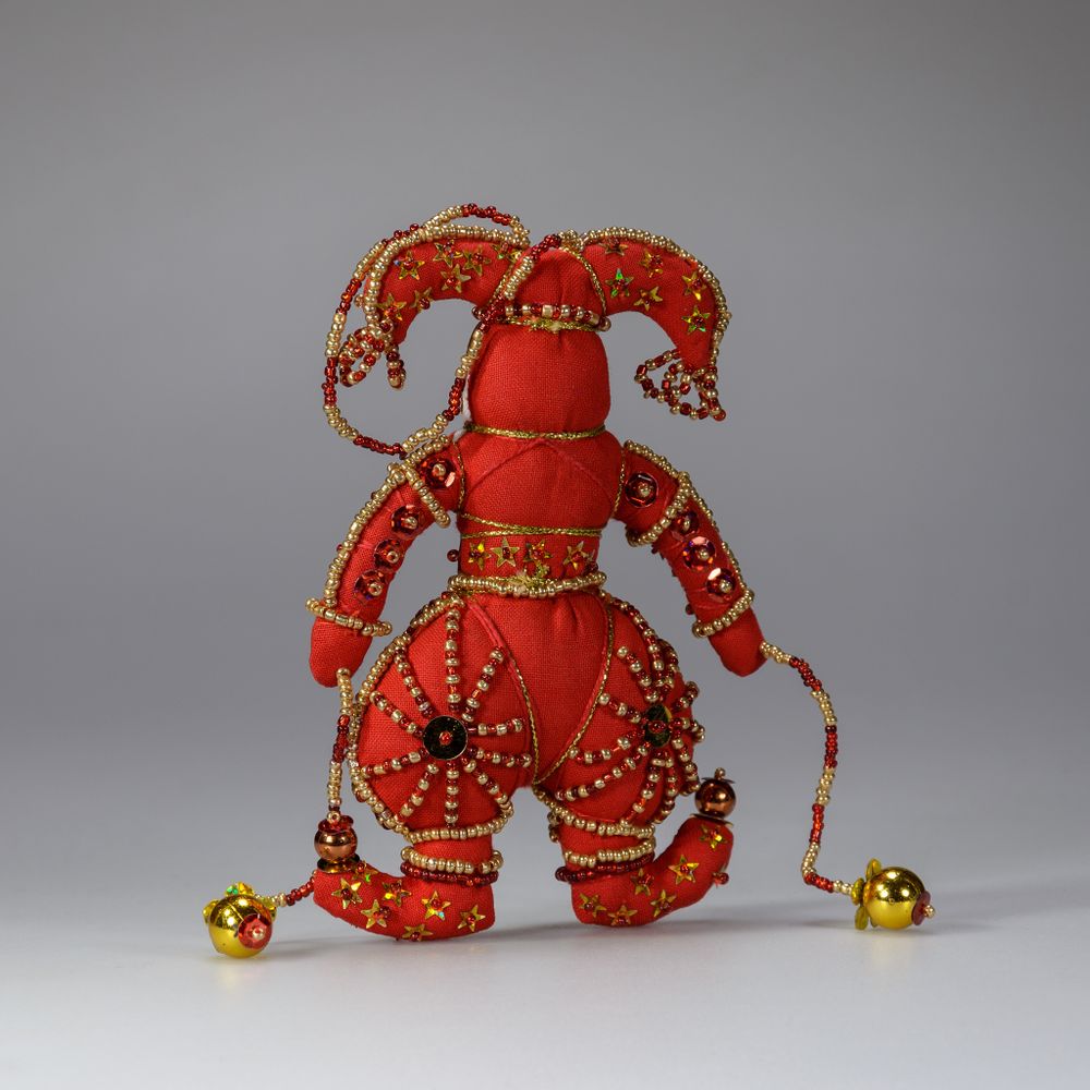 Ёлочная игрушка Бисерный Клоун