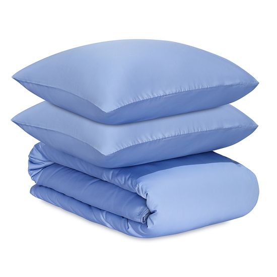 Комплект постельного белья из премиального сатина сиреневого цвета из коллекции essential, 150х200 см