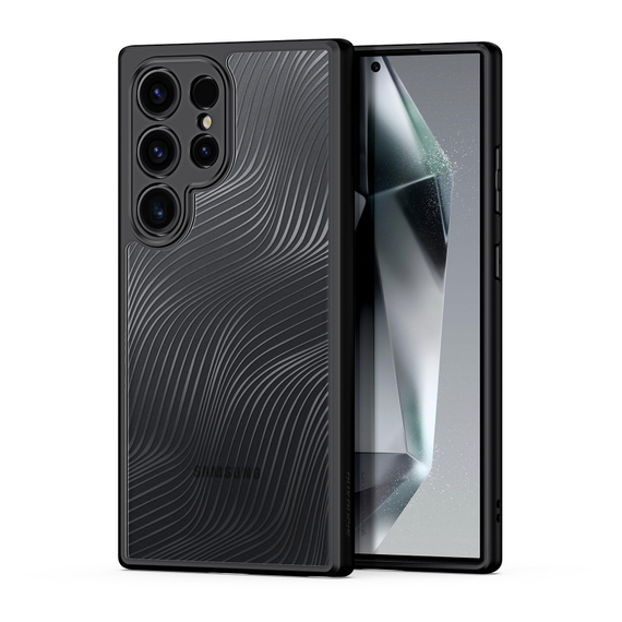 Тонкий чехол с мягкими черными рамками от Dux Ducis для Samsung Galaxy S24 Ultra, серия Aimo Series Case