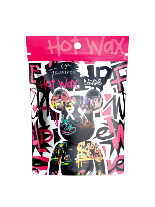 Воск FreiAVIVER для депиляции бровей и лица Hot Wax 500g (розовые мишки)