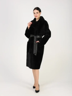 Дубленка зимняя шуба натуральная двухсторонняя оверсайз