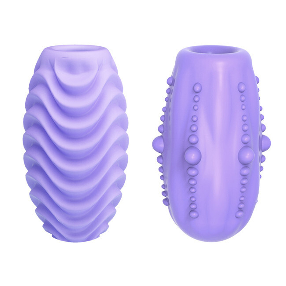 Двусторонний мини-мастурбатор Fantastic Egg Hard Boiled (Цвет: сиреневый)