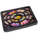 Набор для создания украшений-бусины Alingar, 320х220х30мм, "Лабиринт 2", 14 вид. бус., подвес., 4х0,55 м леска, карт. уп.