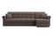 Диван угловой с оттоманкой Палермо 1,8 - Velutto 23 шоколад/кант Velutto 23 шоколад