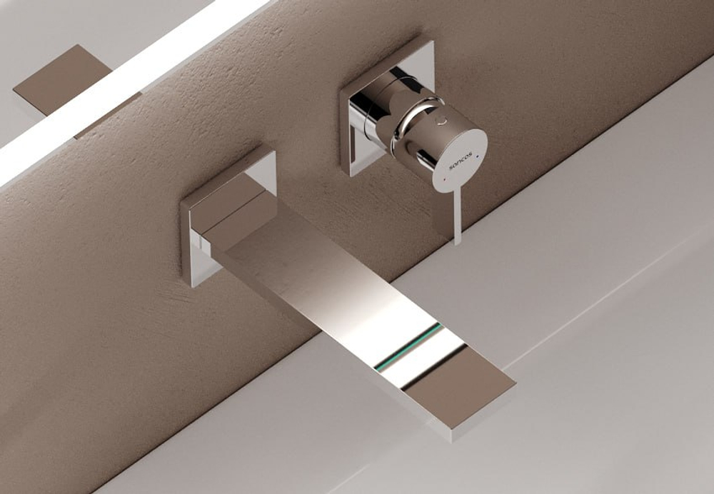 Смеситель для раковины Sancos Linn c внутренней частью, хром, арт. SC9021CH