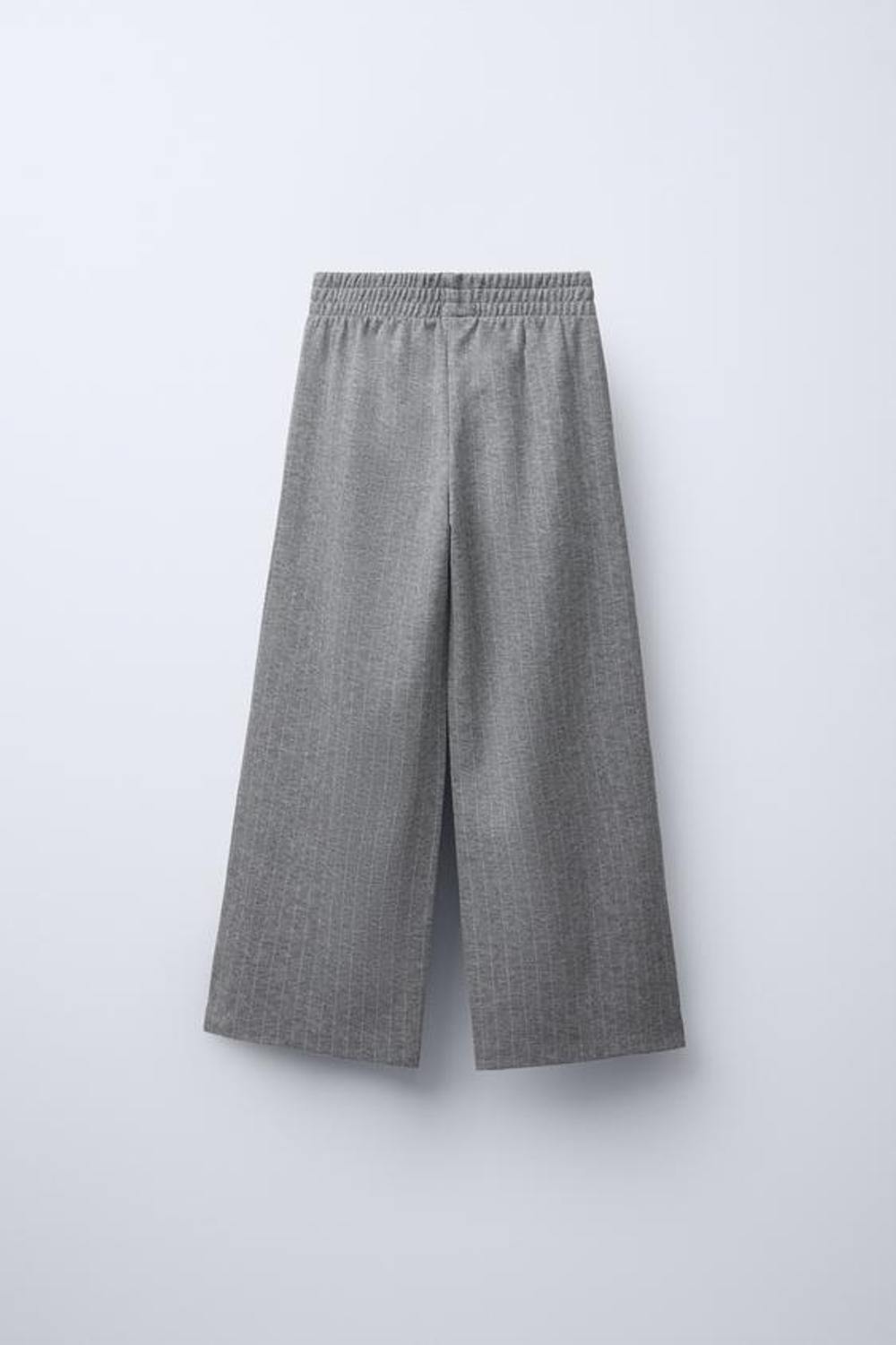 ZARA БРЮКИ В ТОНКУЮ ПОЛОСКУ, СЕРЫЙ С МЕЛАНЖЕВЫМ ЭФФЕКТОМ