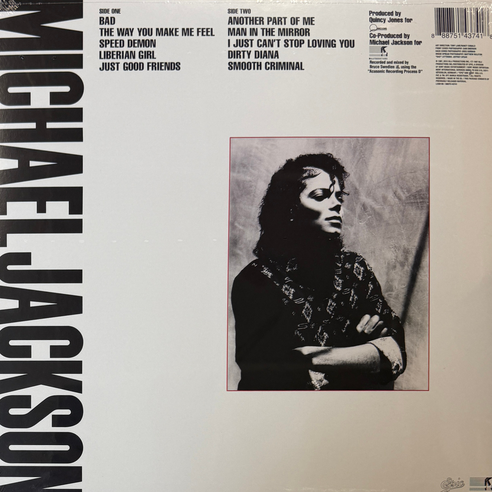 Michael Jackson - Bad (Европа 2022г.) + билет на концерт 01.07.1988г. Т