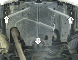 Защита MOTODOR для Subaru Impreza, Legacy, Outback арт.72204