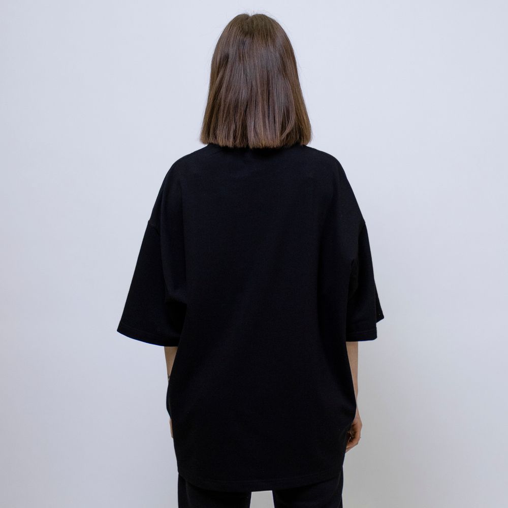 Купить Футболка Molotov Basic OVERSIZED Черная Футболка Molotov Basic OVERSIZED Черная