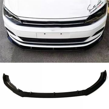 Сплиттер переднего бампера Volkswagen Polo 2019+