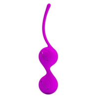 Лиловые вагинальные шарики 3,3см на сцепке Baile Kegel Tighten Up I BI-014490-1