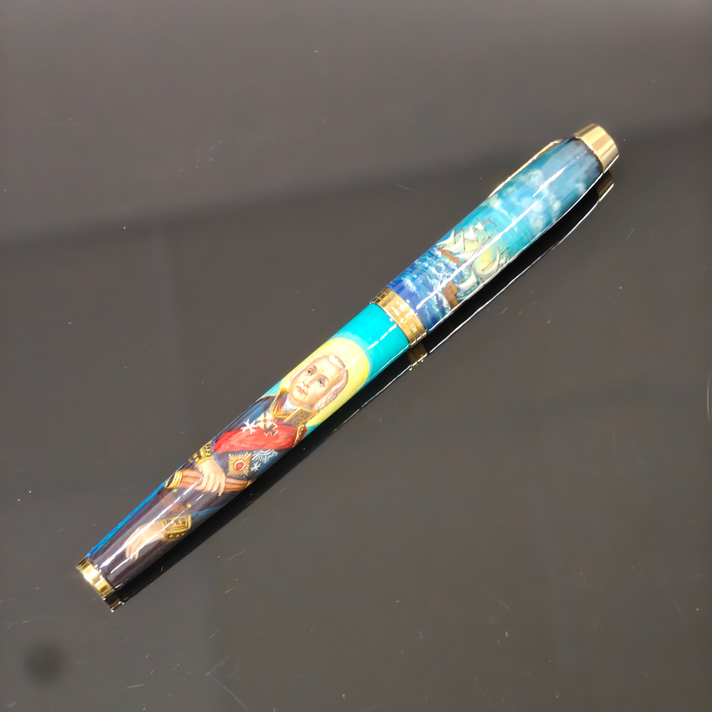 Ручка Parker с ручной росписью Палех "Адмирал Ушаков"