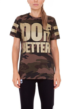 Женская футболка теннисная Hydrogen Do It Better T-Shirt Woman - camouflage
