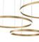 Подвесной светодиодный светильник Indigo Galass 14001/3P Gold V000013L