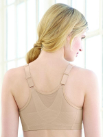 Бюстгальтер с мягкими чашками без каркасов и фронтальной застежкой (Размер: 130J) (Цвет: кофейный)