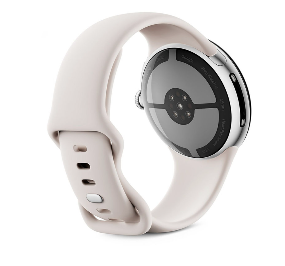 Умные часы Google Pixel Watch 4 45mm Wi-Fi Polished Silver Case / Porcelain Active Band