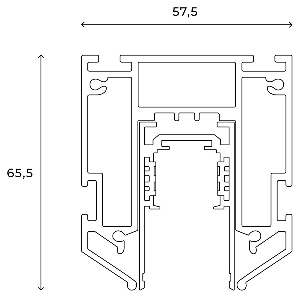 Трек встраиваемый Hesby Lighting ElDeko HSBL_0072_1