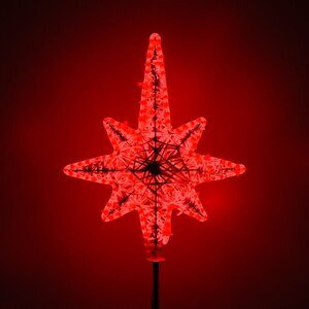 Макушка - звезда на елку «Роза ветров» из стеклонити