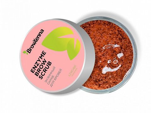 Энзимный скраб для бровей Enzyme Brow Scrub BrowXenna 50гр