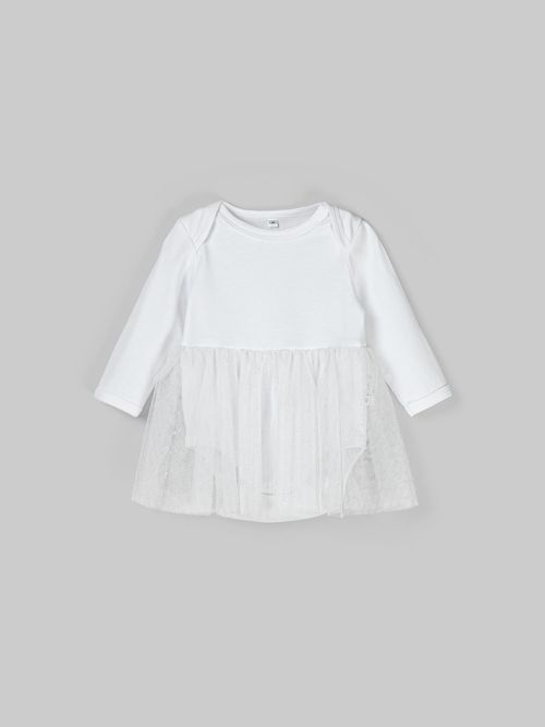 Платье-боди с юбкой из фатина 