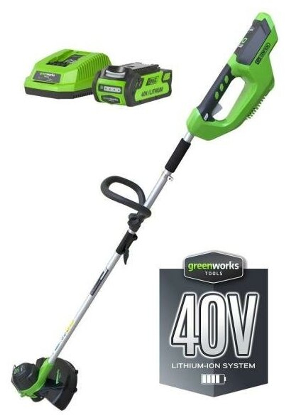 Триммер аккум. GREENWORKS G40LTK2 40В.АКБ 2А*ч и ЗУ (2101507UA)