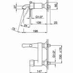 Смеситель для ванны Cisal Cherie CE00013024