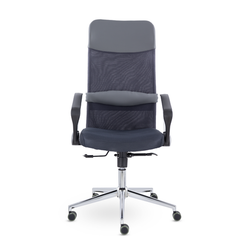 Кресло МС-040 Директ Люкс В хром Ср Z71/Е72-к/Е72-к (серый)