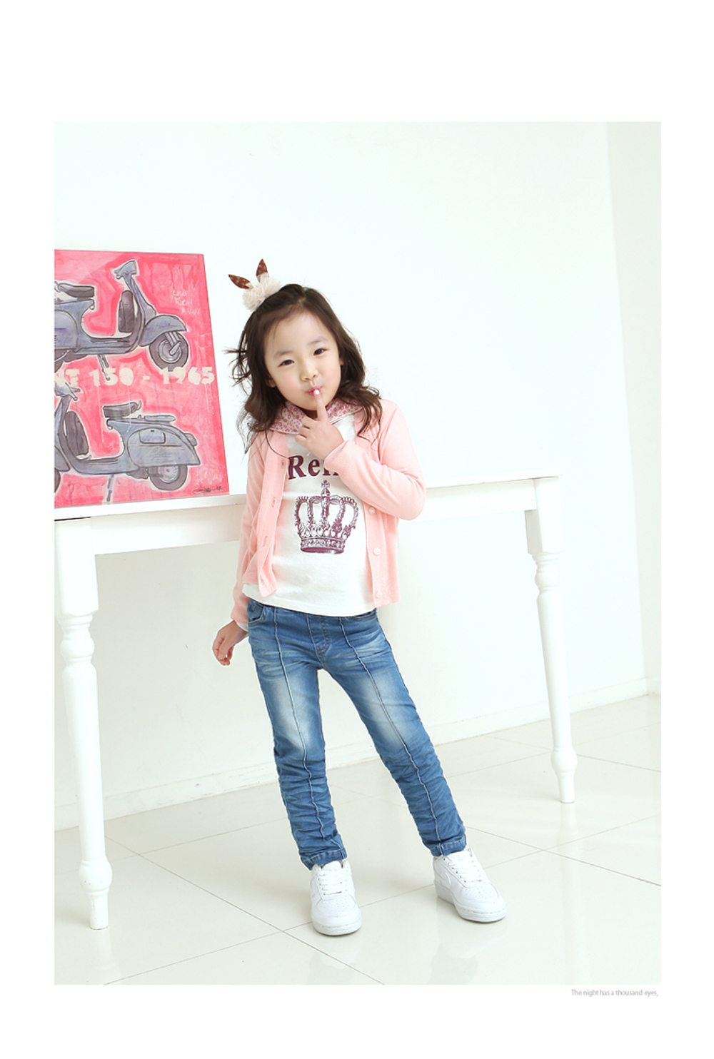 Джинсы детские слим выбеленные с декоративными швами