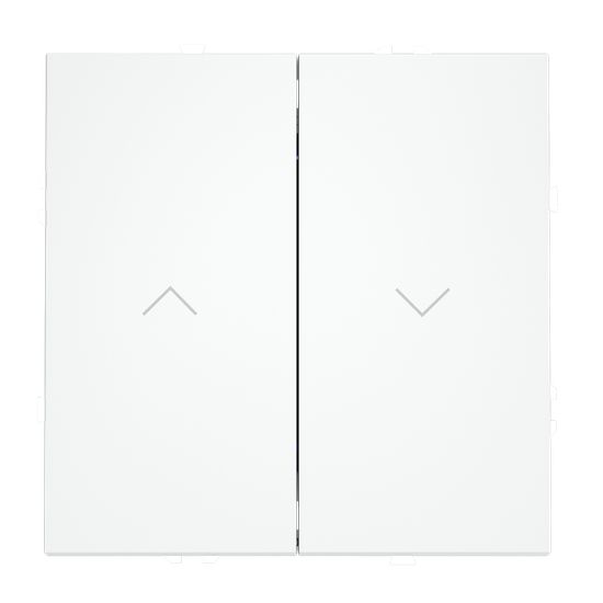 Выключатель встраиваемый VOLTUM S70 для жалюзи 10А, (белый матовый)