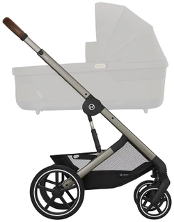 Коляска Cybex Balios S Lux TPE complete 2 в 1 Almond Beige с дождевиками