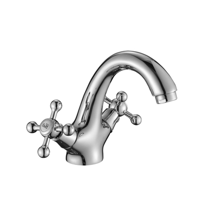 Смеситель DECOROOM DR54011 двуручный  для умывальника монолитный