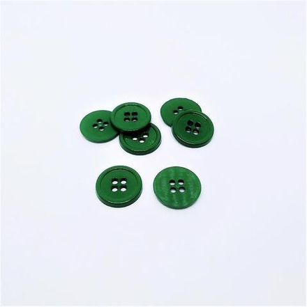 Пуговица №79 "Красное и зеленое рубашечный микс " 11-15 мм