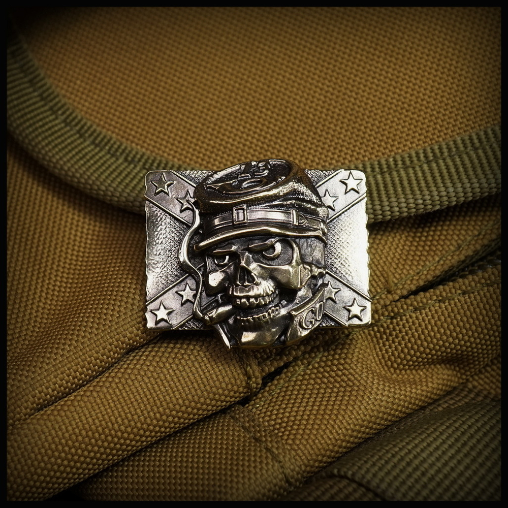 Клипса для системы MOLLE "Конфедерат" , латунь