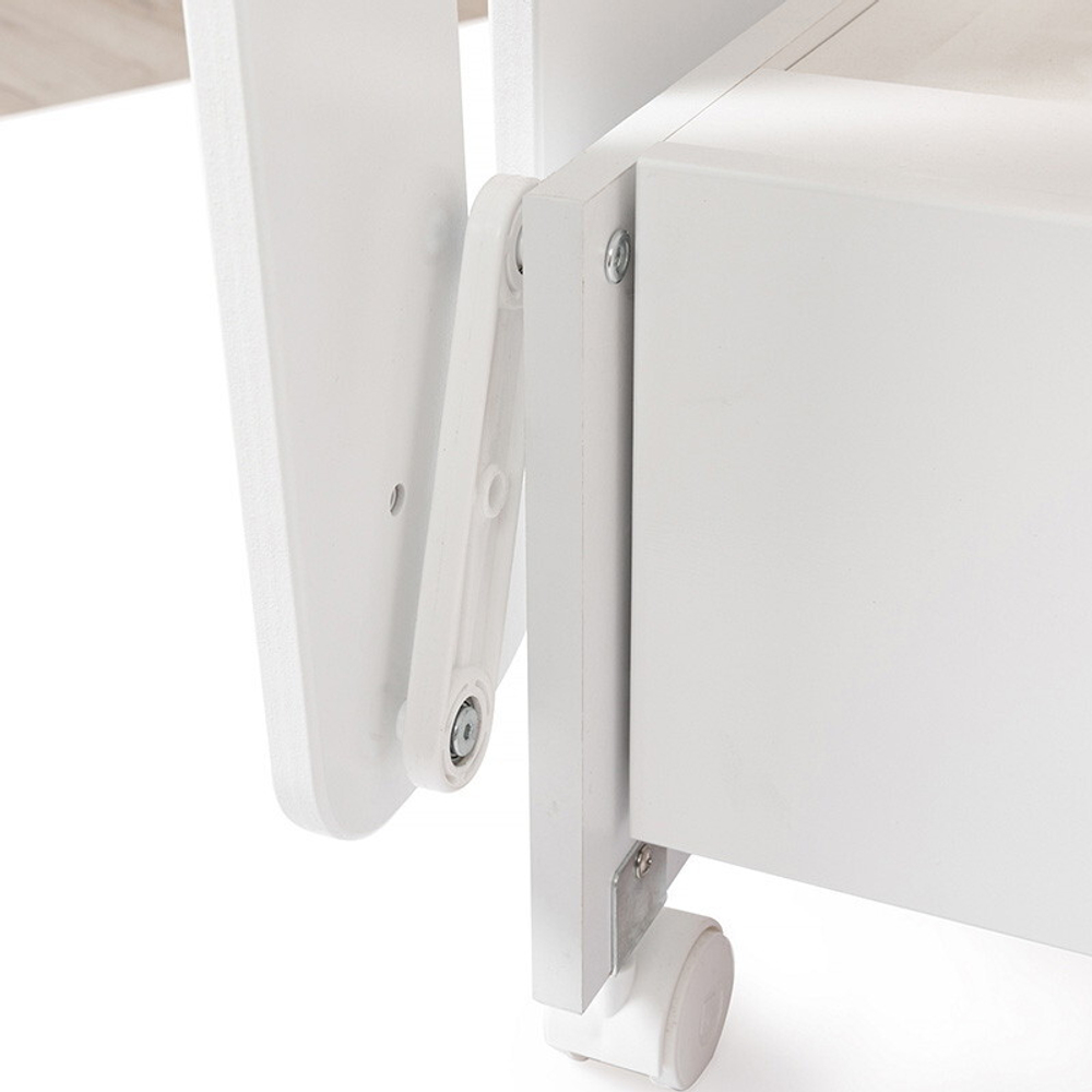 Детская кроватка Vikalex Мишкина Компания маятник, колесо белый