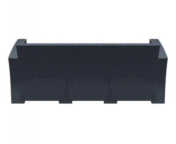 Диван пластиковый с подушками Monaco Lounge XL, антрацит