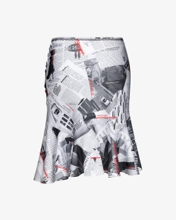 Юбка миди асимметричная